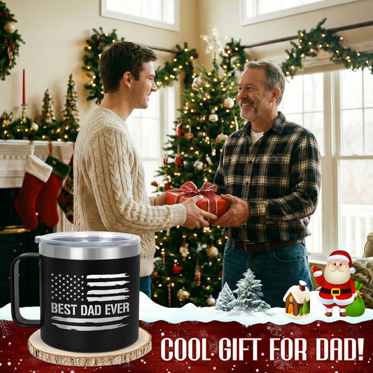 AXIARA 14oz Maroon Stainless Steel Insulated Coffee Mug Retirement Gift