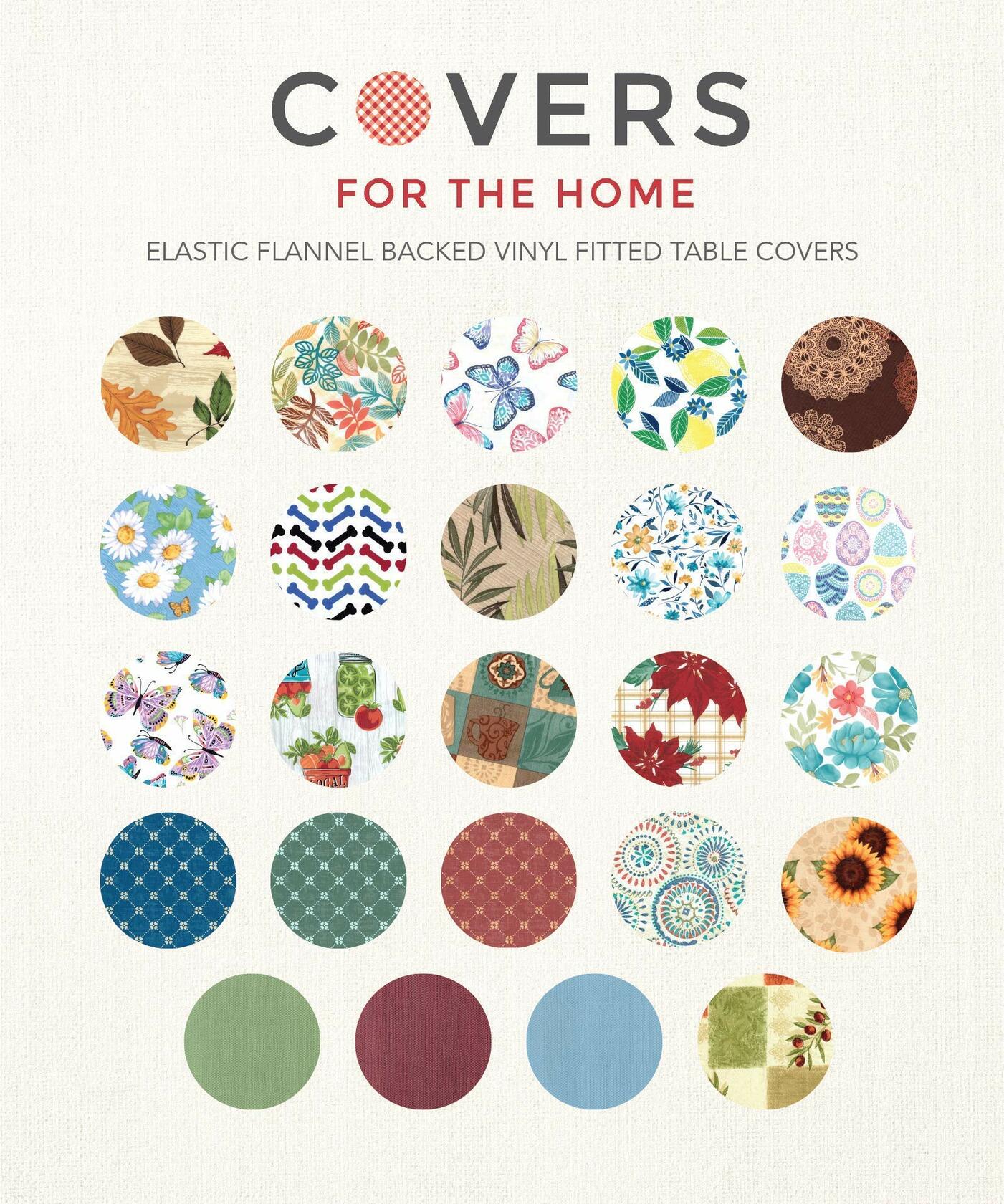 Covers for the Home Elastic Vinyl Fitted Table Cover Basketweave Green 5'x30"