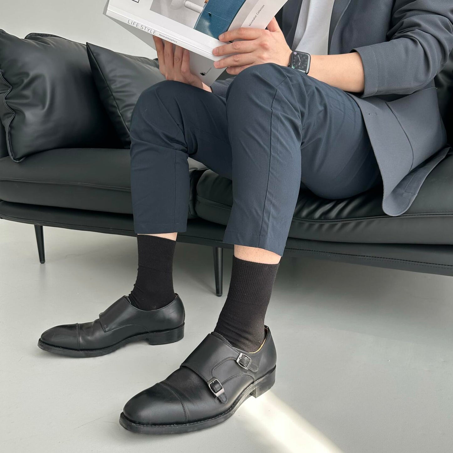 HENNY RUE Men's Cotton Crew & Mid-Crew Socks Casual Mixed Color Size 6-10