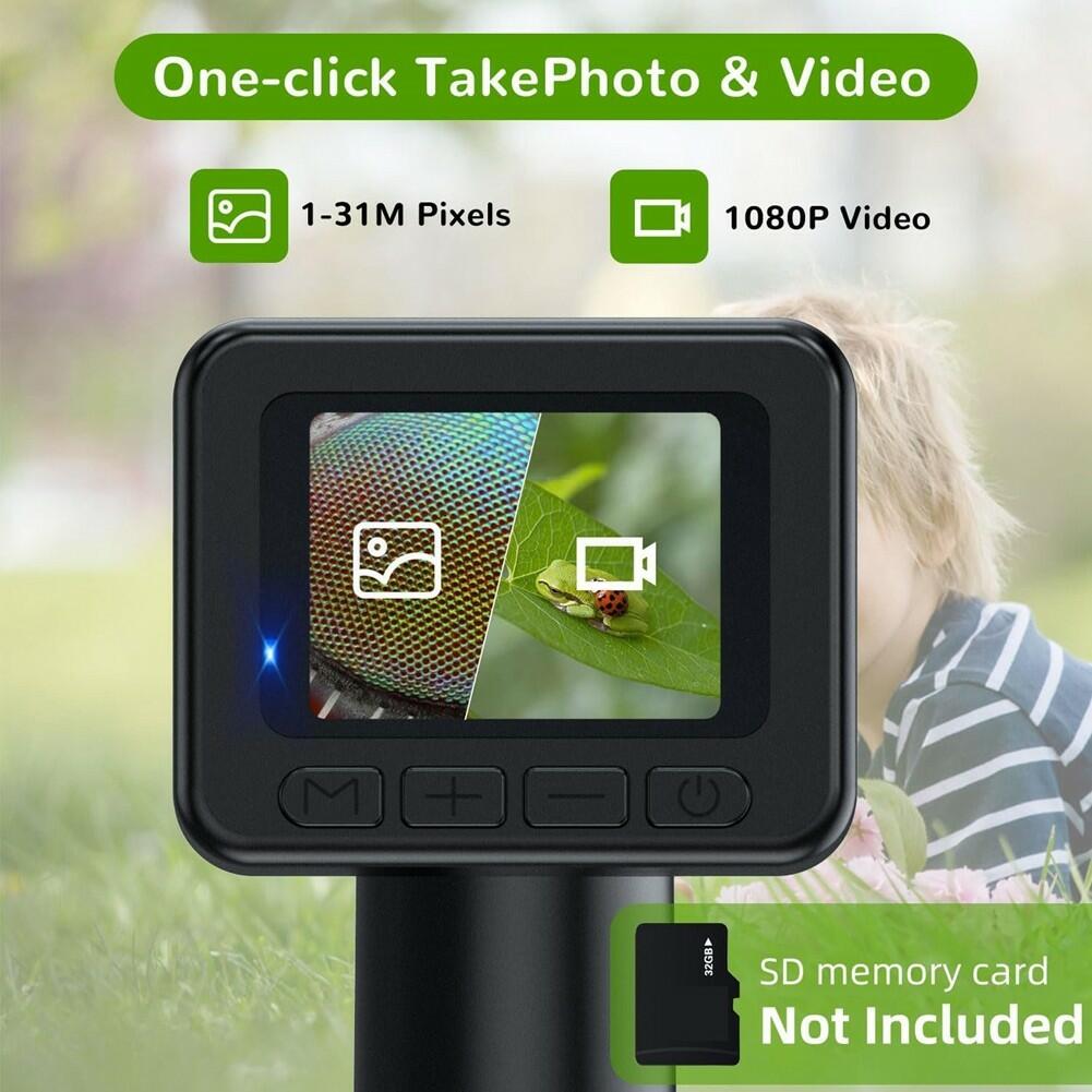 Unbranded 1080P Digital Video Microscope 50X-1000X 2 Inch IPS Screen