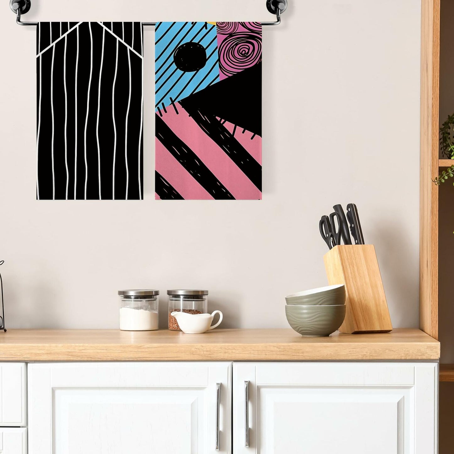 Jiudungs Halloween Kitchen Towels Set of 2 Orange 18x26 Inch