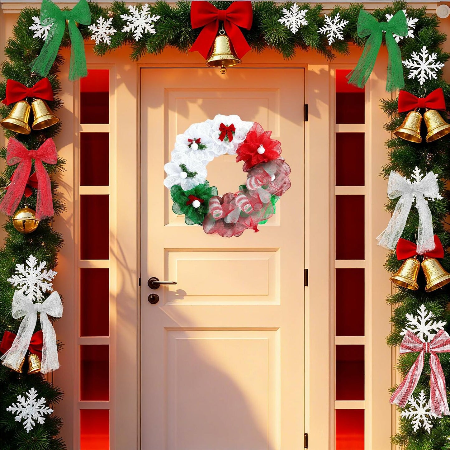 Funactu Mesh Ribbon 10in x 30ft Halloween Metallic Orange Foil Roll