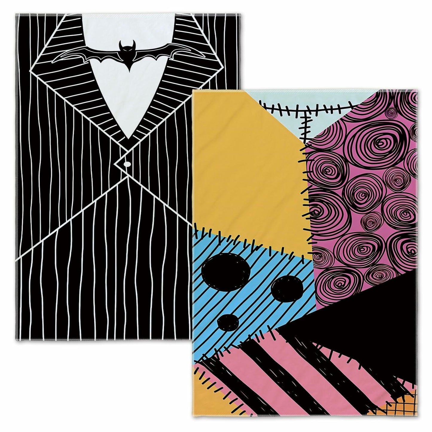 Jiudungs Halloween Kitchen Towels Set of 2 Orange 18x26 Inch