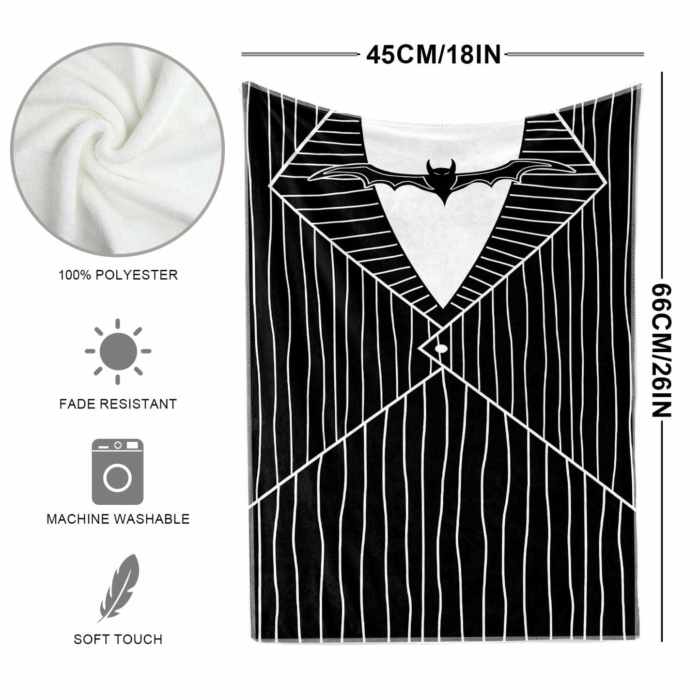 Jiudungs Halloween Kitchen Towels Set of 2 Orange 18x26 Inch