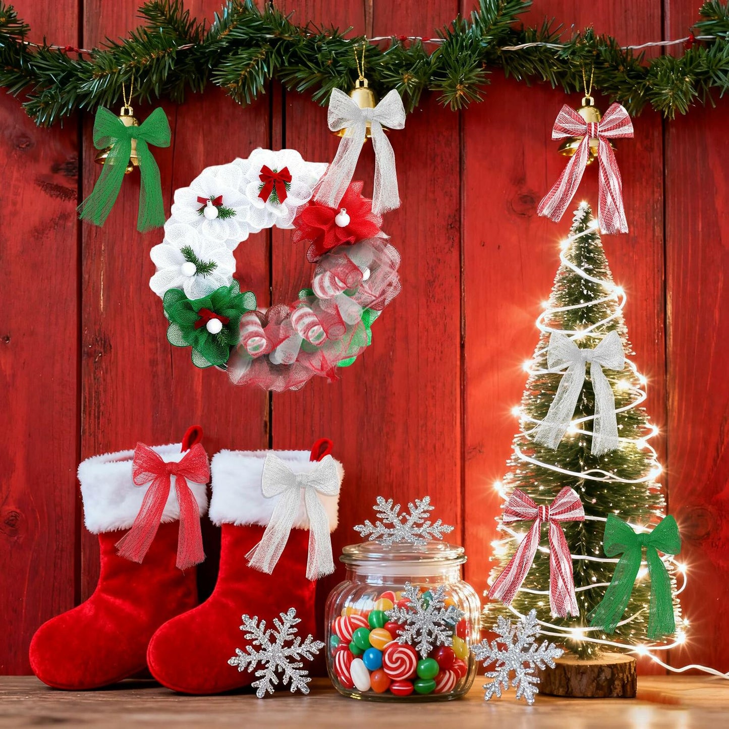 Funactu Mesh Ribbon 10in x 30ft Halloween Metallic Orange Foil Roll