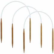 ZUPAYIPA 3Pcs Wooden Circular Knitting Needles 5.5mm US Size 9 16 Inch