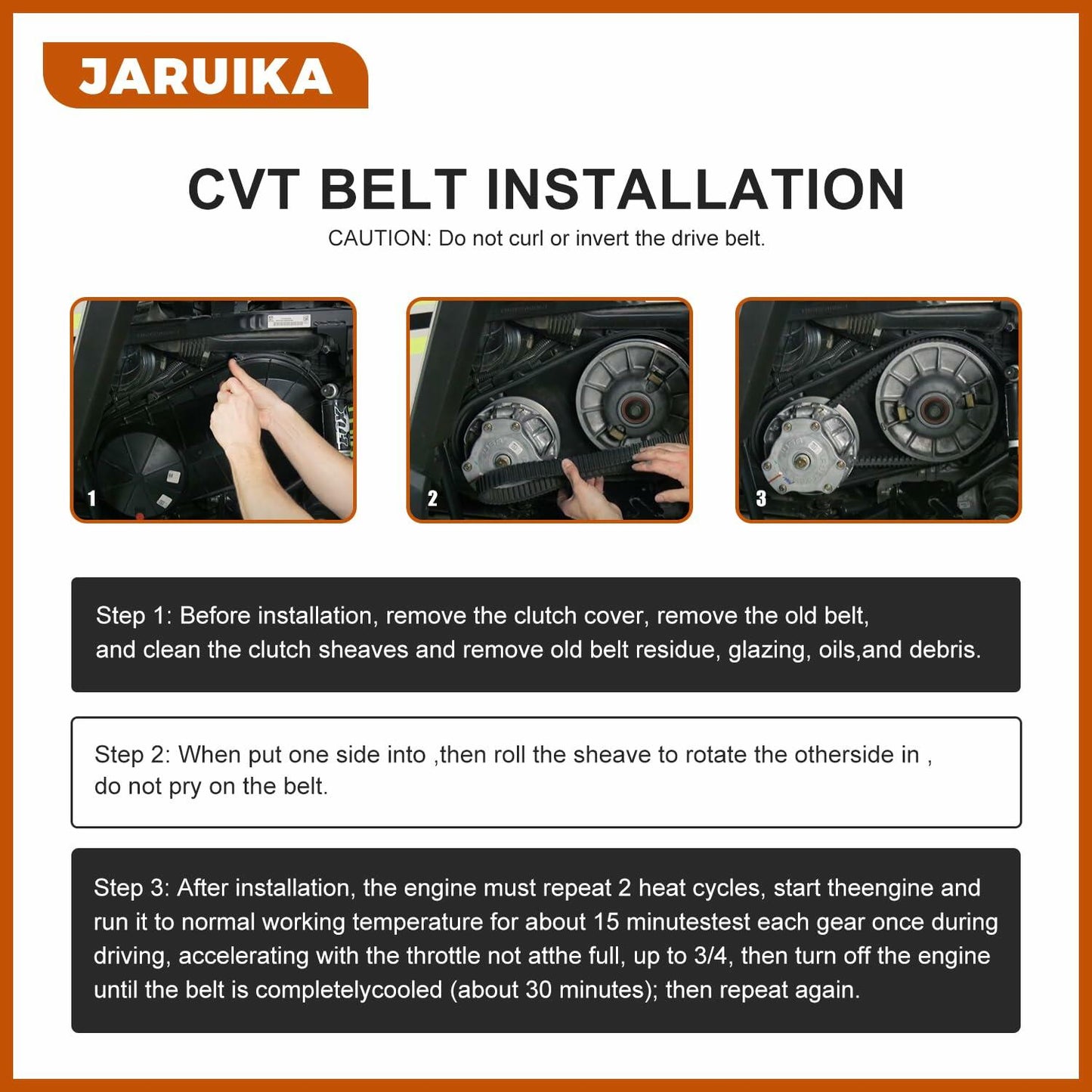 Jaruika Drive Belt for Can-Am Commander Renegade Outlander Maverick 1000