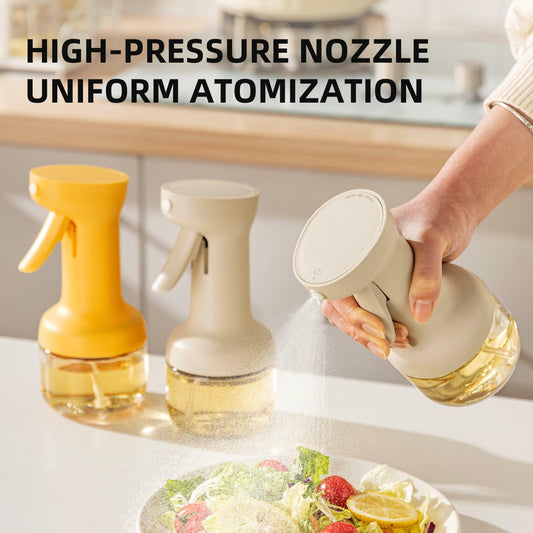 MDZF SWEET HOME Oil Sprayer 280ml Glass Olive Oil Dispenser White