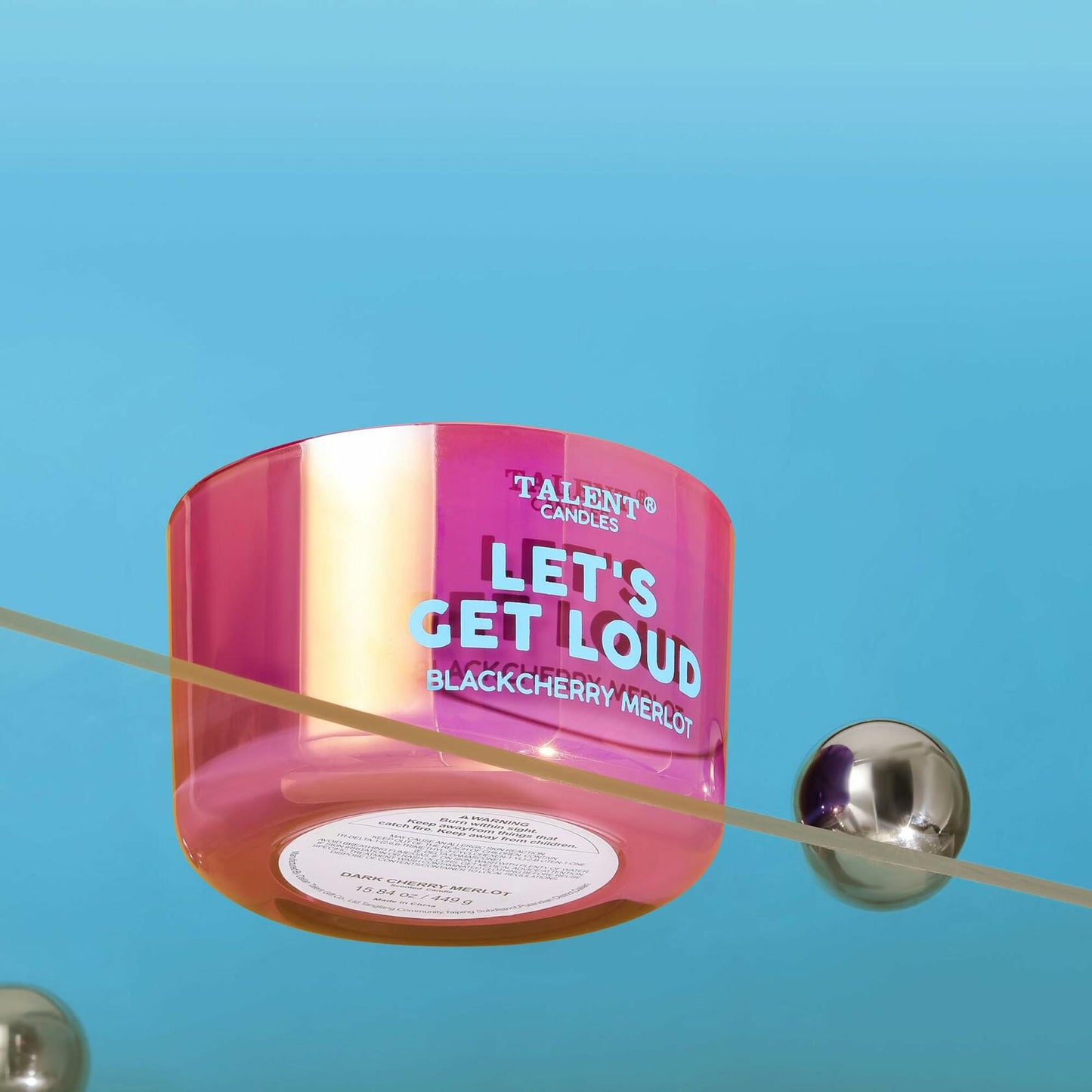 TALENT CANDLES Enjoy Scented Soy Jar Candle 3 Wicks Large Dark Cherry Merlot