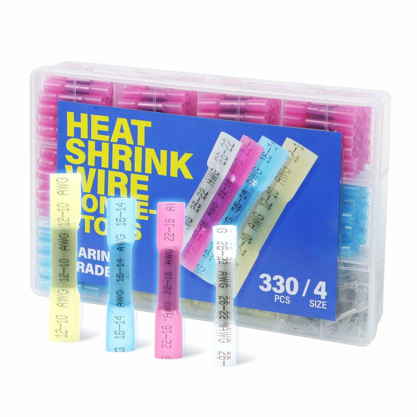SlopHaul 330PCS Marine Grade Heat Shrink Wire Connectors Waterproof Kit