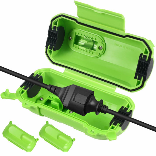 Sounir 4-Pack Outdoor Extension Cord Covers Waterproof Box Green