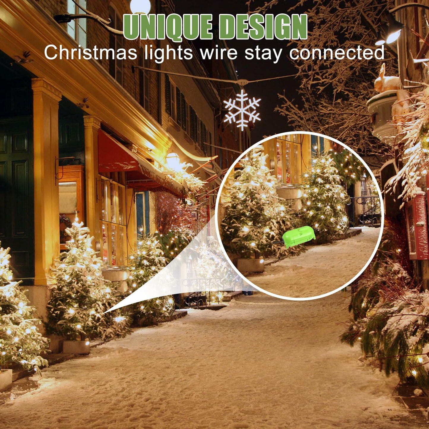 Sounir 4-Pack Outdoor Extension Cord Covers Waterproof Box Green