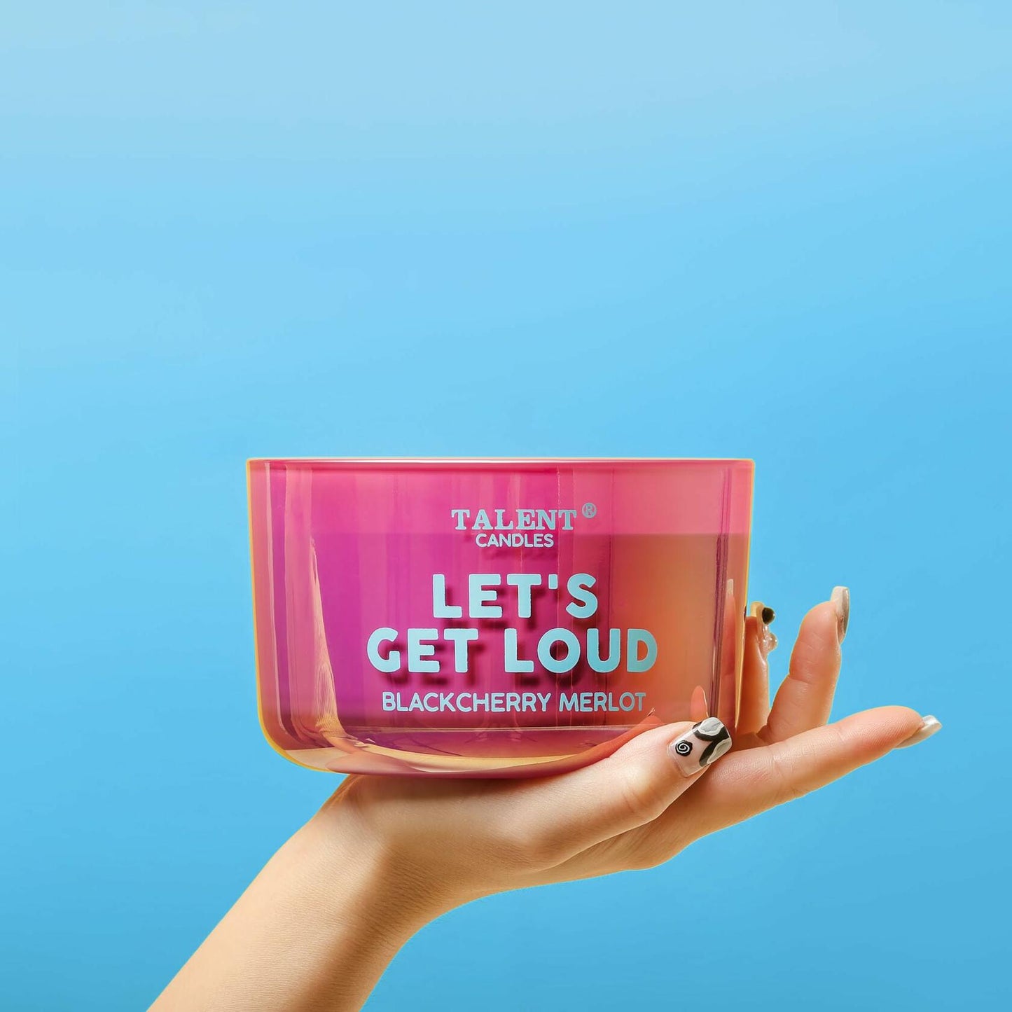 TALENT CANDLES Enjoy Scented Soy Jar Candle 3 Wicks Large Dark Cherry Merlot