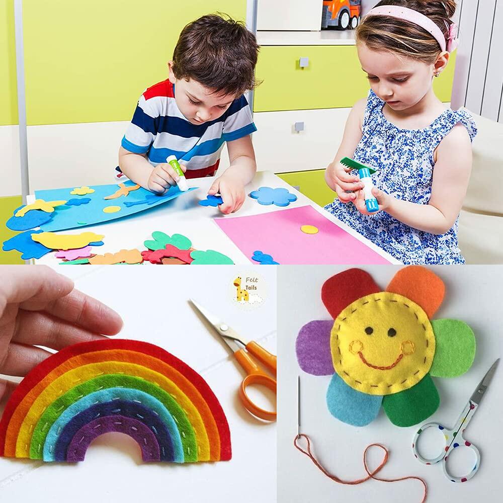 HellooColor Felt Fabric Sheets Brown 8x12in 4x5 Pcs 1mm Thick Craft