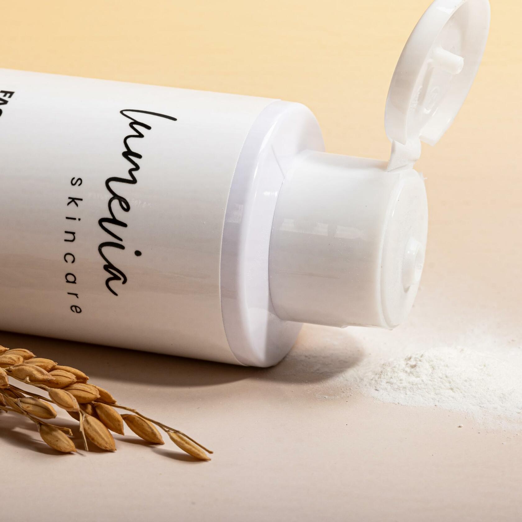 Lumevia Skincare Rice & Ginseng Enzyme Powder Facial Cleanser Vitamin E 50g