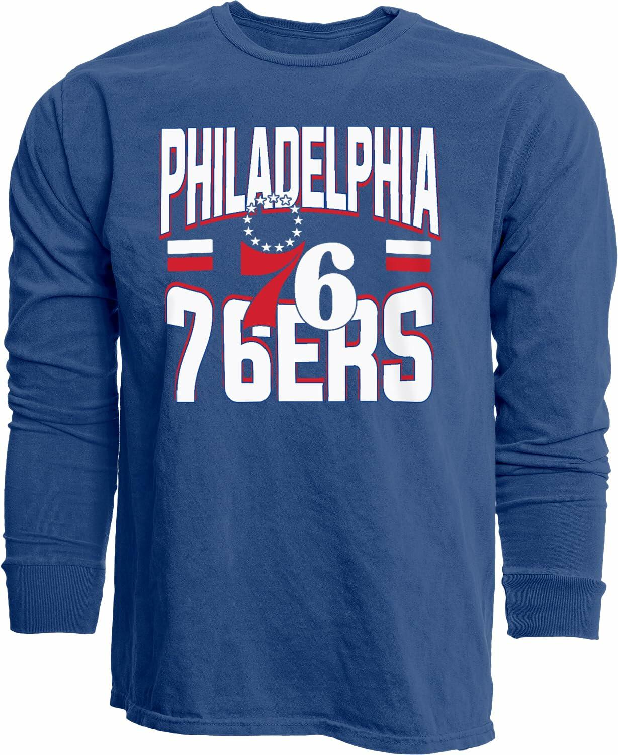 Philadelphia 76ers NBA Officially Licensed Long Sleeve T-Shirt Team Color Size S