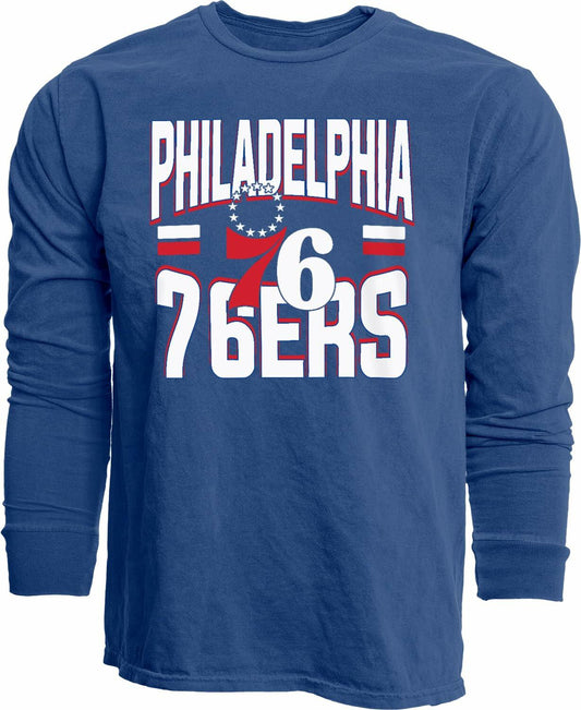 Philadelphia 76ers NBA Officially Licensed Long Sleeve T-Shirt Team Color Size S