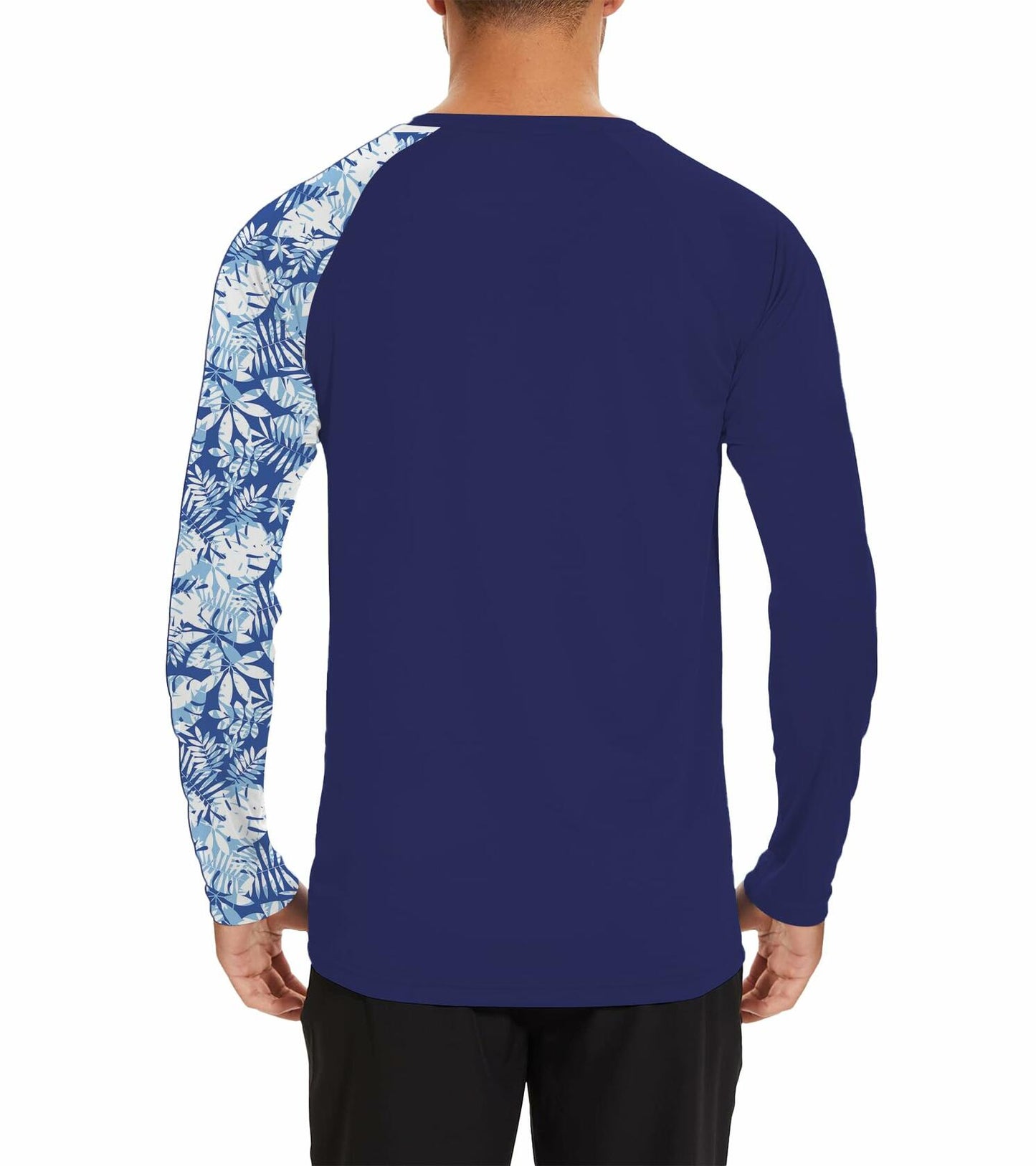 TZDNI Mens Rash Guard Long Sleeve UPF 50+ Quick Dry Sun Shirt Size S