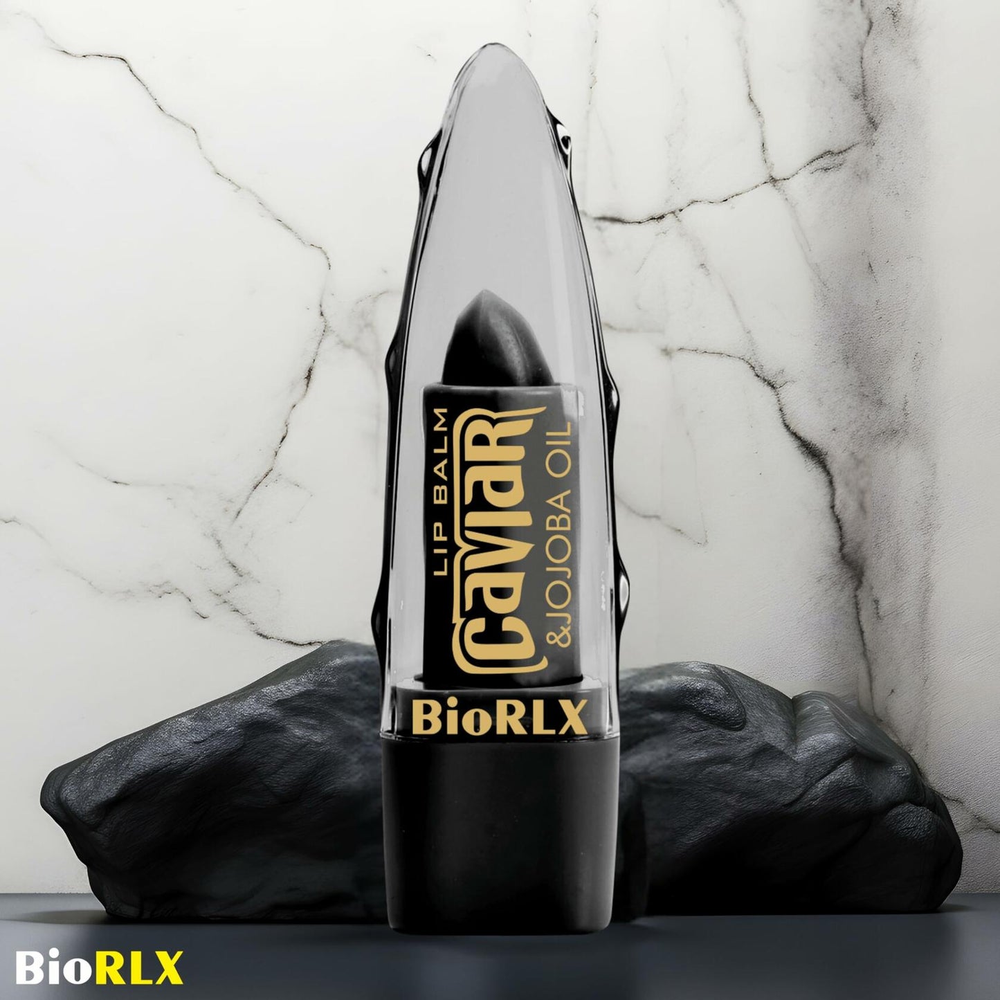 BioRLX Aloe Vera Lip Balm Caviar Jojoba Oil 0.12oz Pack of 2