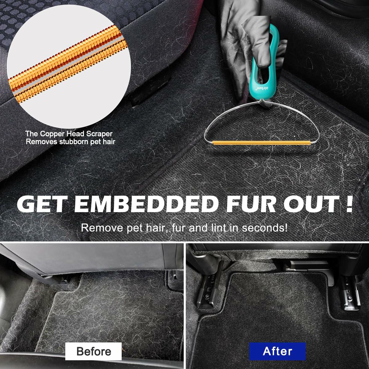 airbee Pet Hair Remover 3-Pack Lint Shaver Cleaner Fur Removal Tool