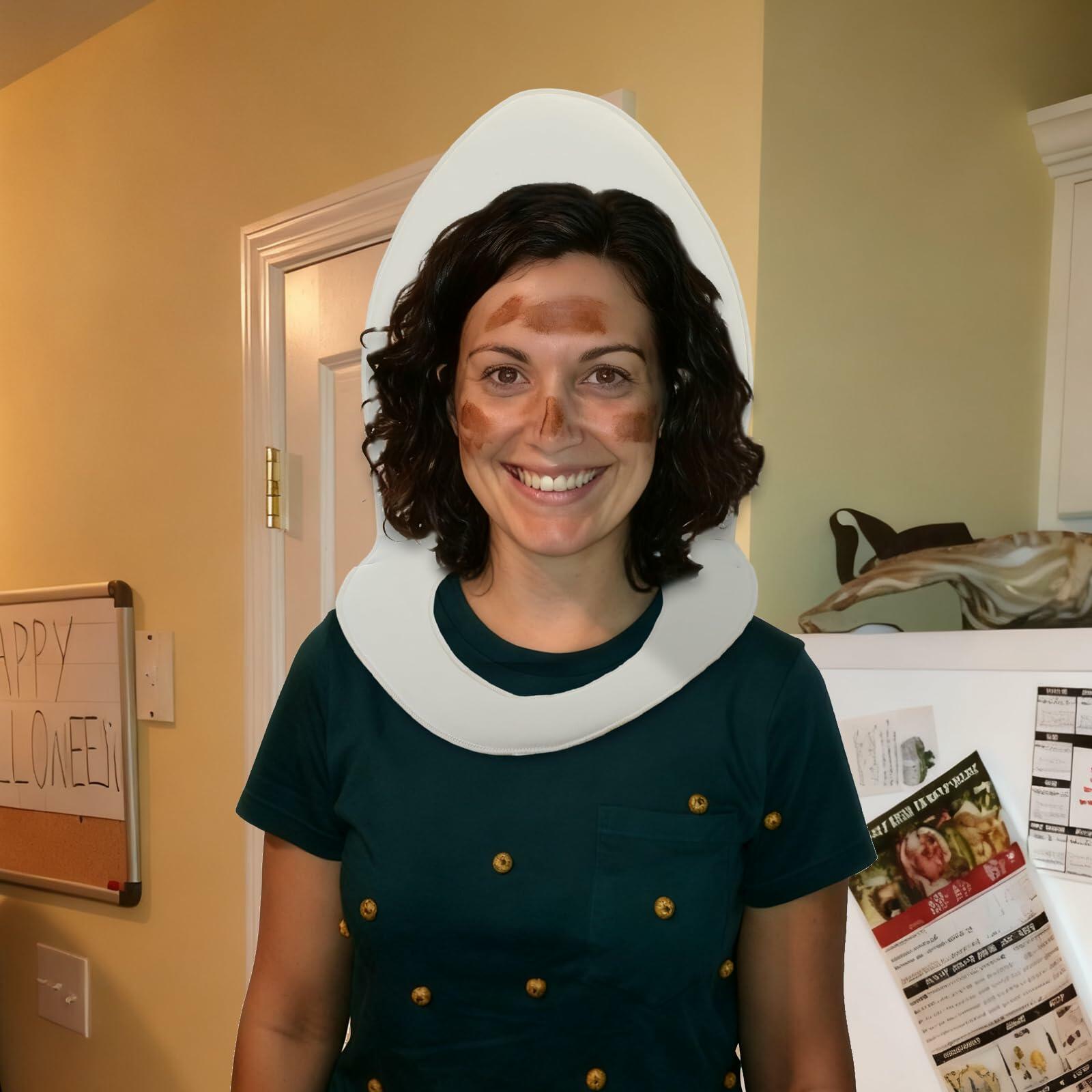 Yahenda Halloween Toilet Cosplay Costume Pullover Sponge Seat Cover White