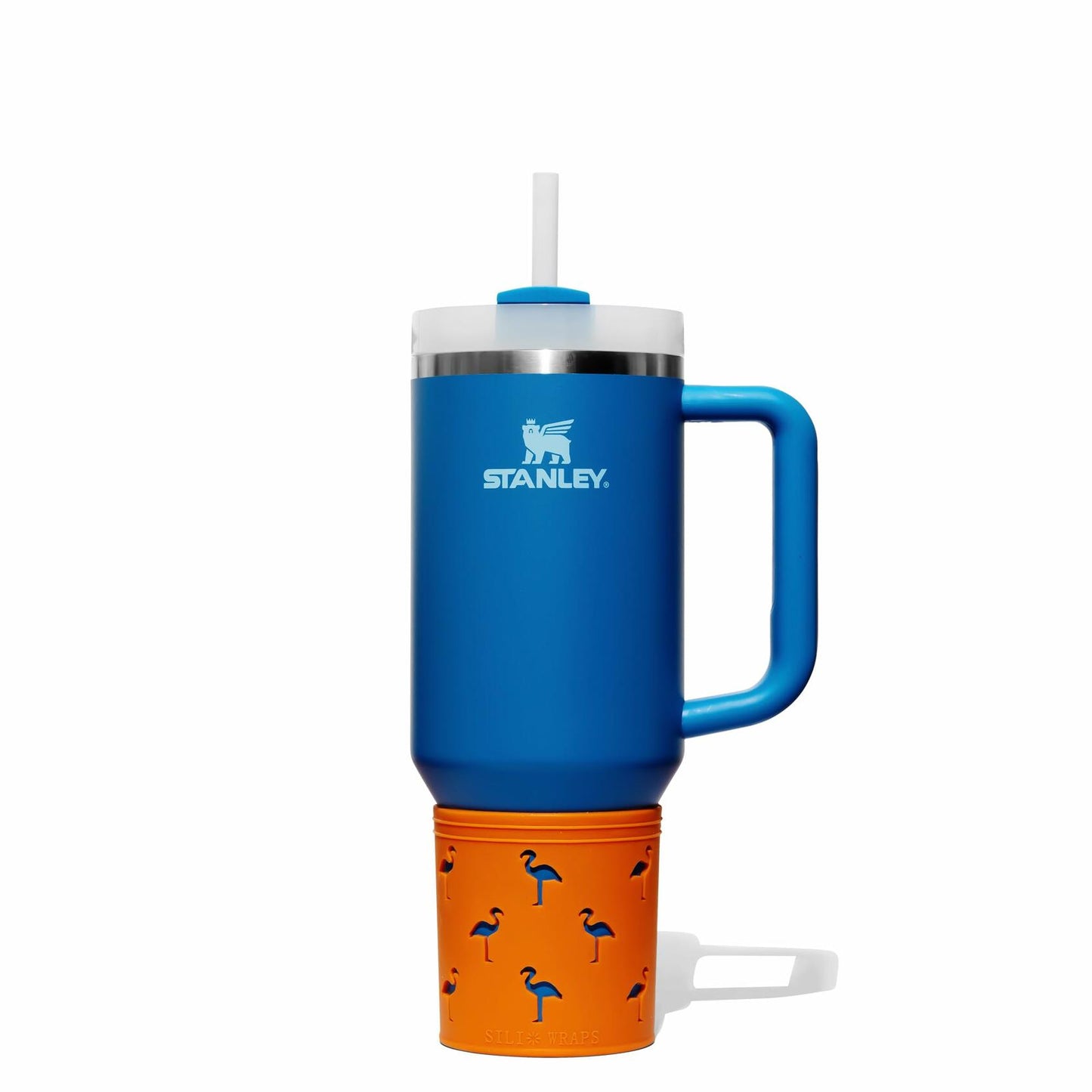 Sili Wraps Stanley Silicone Sleeve 40oz Quencher Flamingo Sunset 100% Silicone