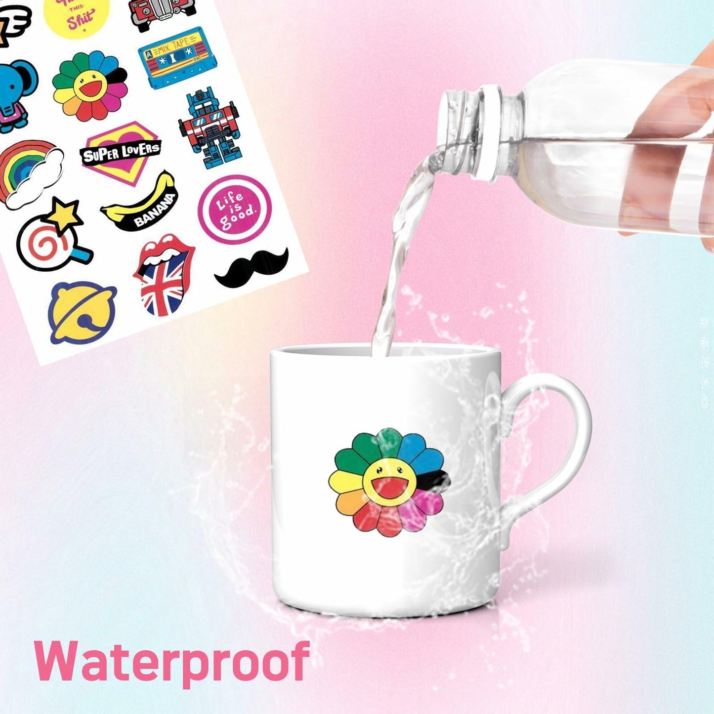 Hartwii Glossy Vinyl Sticker Paper 8.5x11in Letter Size 50 Sheets