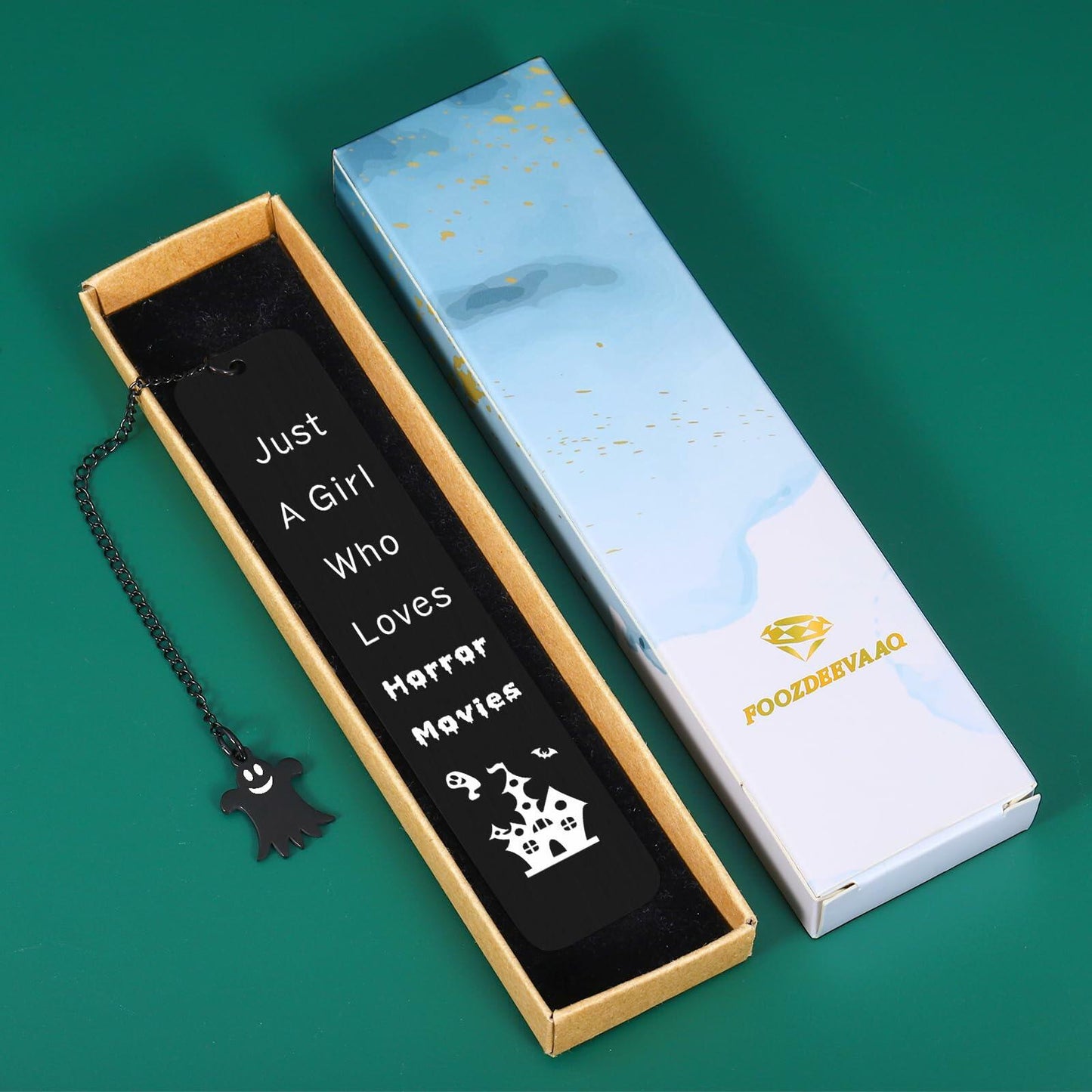 FOOZDEEVAAQ Gothic Halloween Alloy Steel Bookmarks Dark Color Teens Women