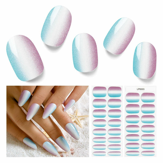 Nelikoo Semi Cured Gel Nail Strips 30 pcs Wonderland 2 Weeks Lasting