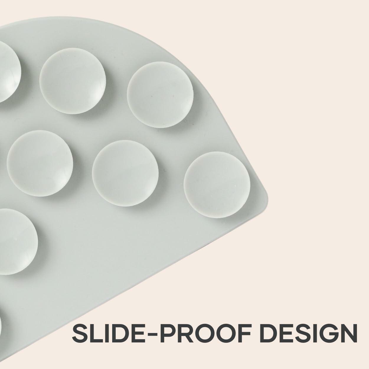 Pupwell Happy Feelings Lick Mat Dog Cat Slow Feeder Silicone Slate Blue