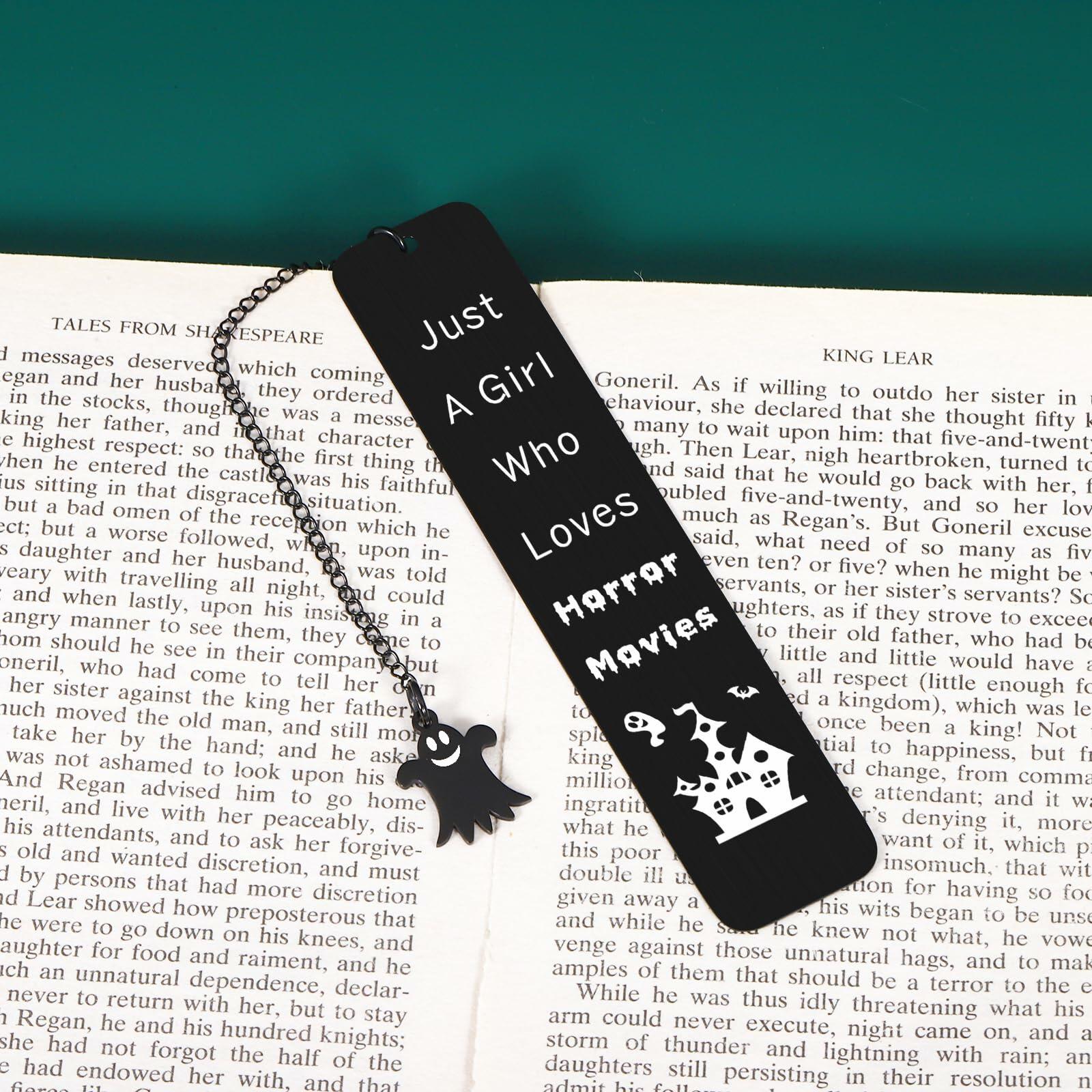 FOOZDEEVAAQ Gothic Halloween Alloy Steel Bookmarks Dark Color Teens Women