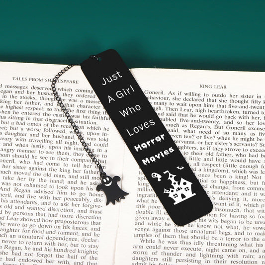 FOOZDEEVAAQ Gothic Halloween Alloy Steel Bookmarks Dark Color Teens Women