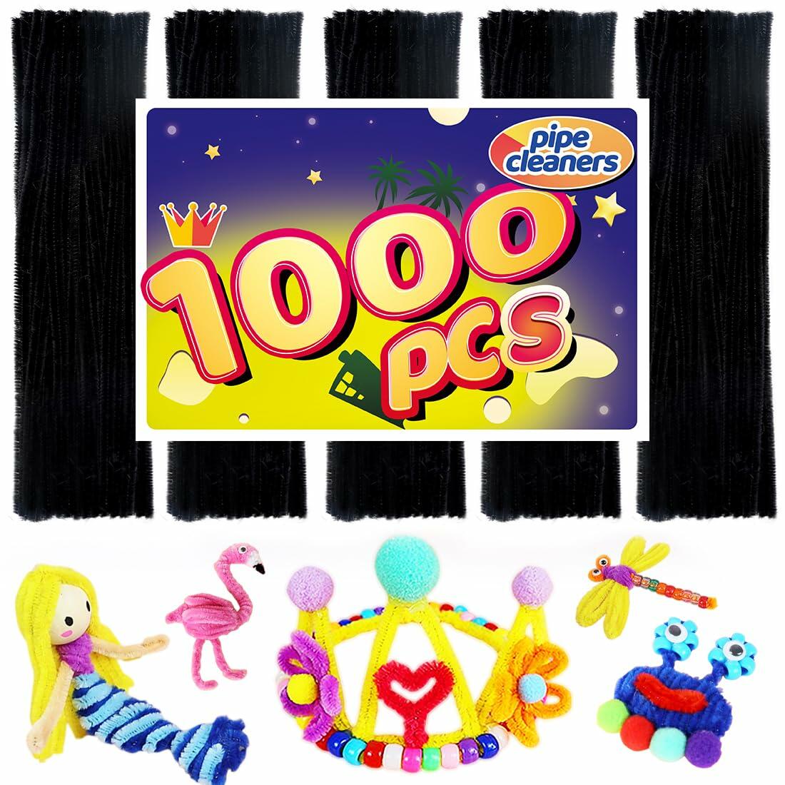 Pipe Cleaners Red Glitter 1000 Count Craft Supplies Art & Crafts Stems