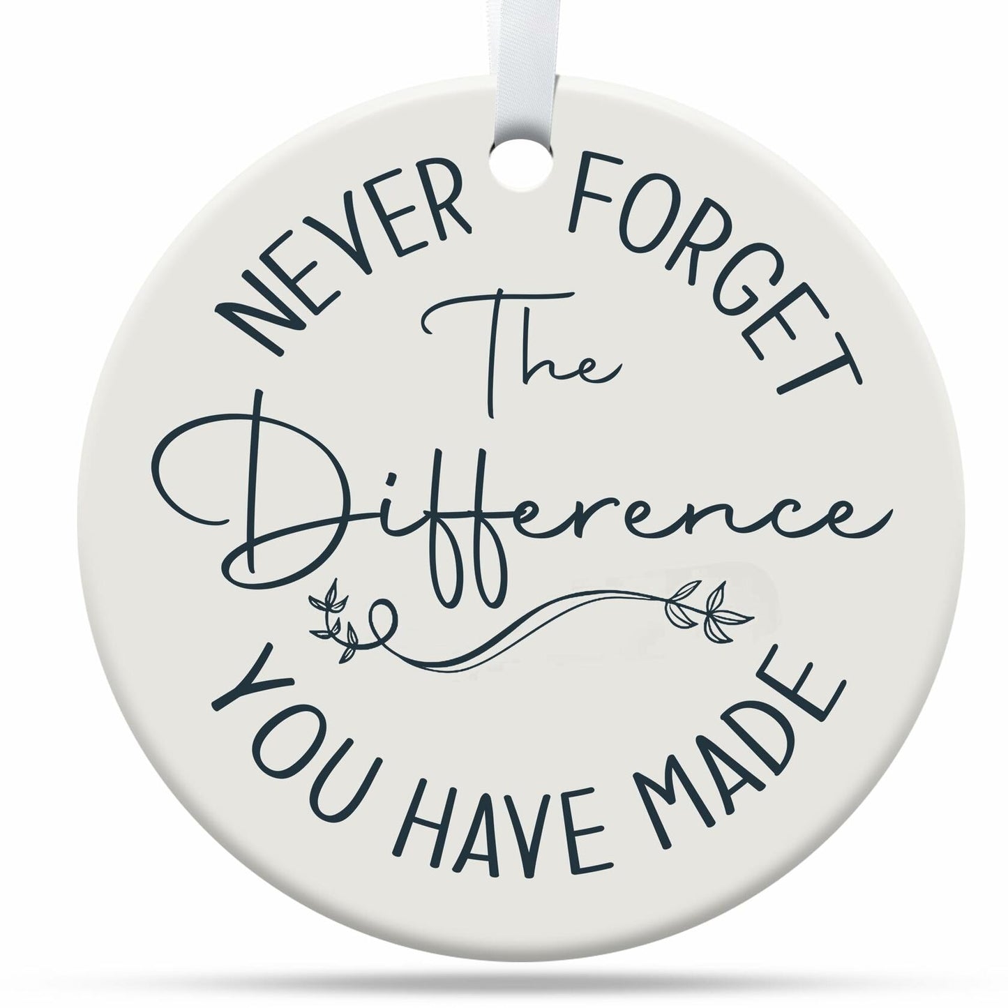 TinhCD Store Thank You Nurse Gift Ceramic Christmas Ornament Elegant