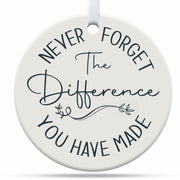 TinhCD Store Thank You Nurse Gift Ceramic Christmas Ornament Elegant
