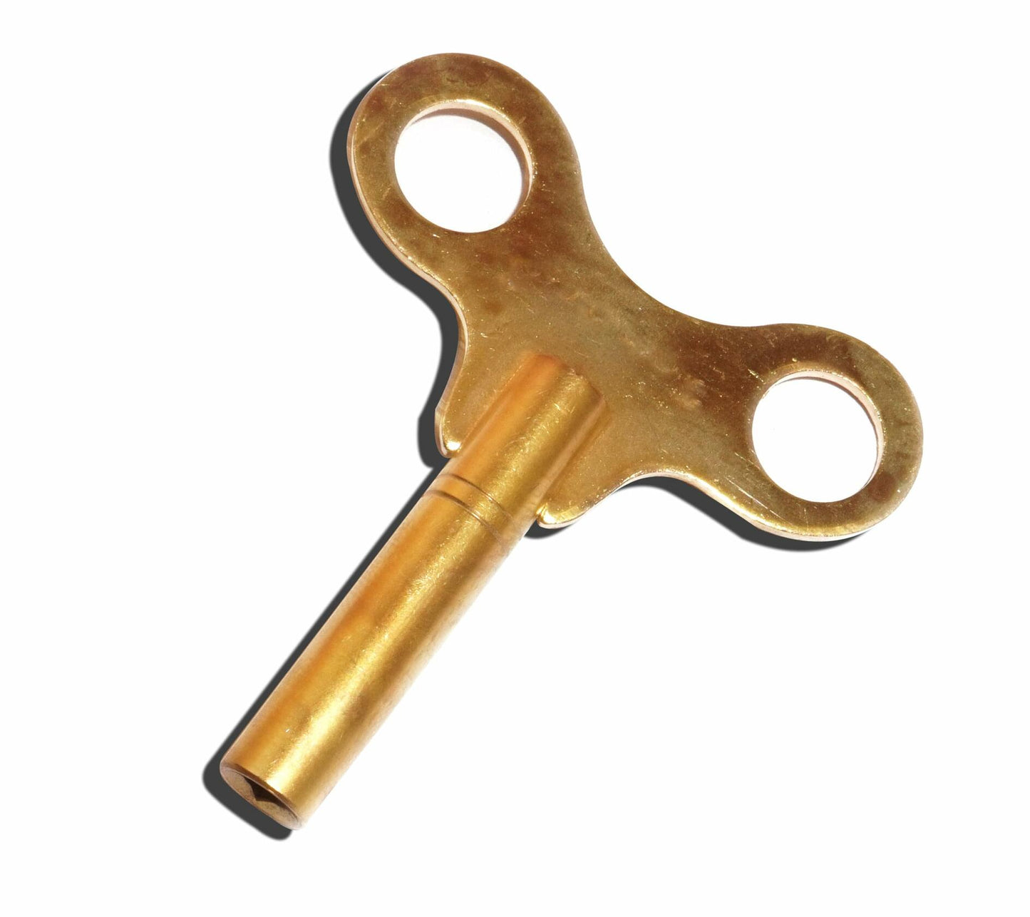 AEspares Mechanical Clock Winding Key No. 11 5mm Brass Gold