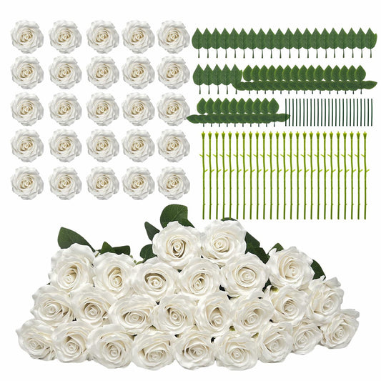 EIGHTOWN DIY Artificial Flowers Indoor 25 Pieces Pink Soap Material