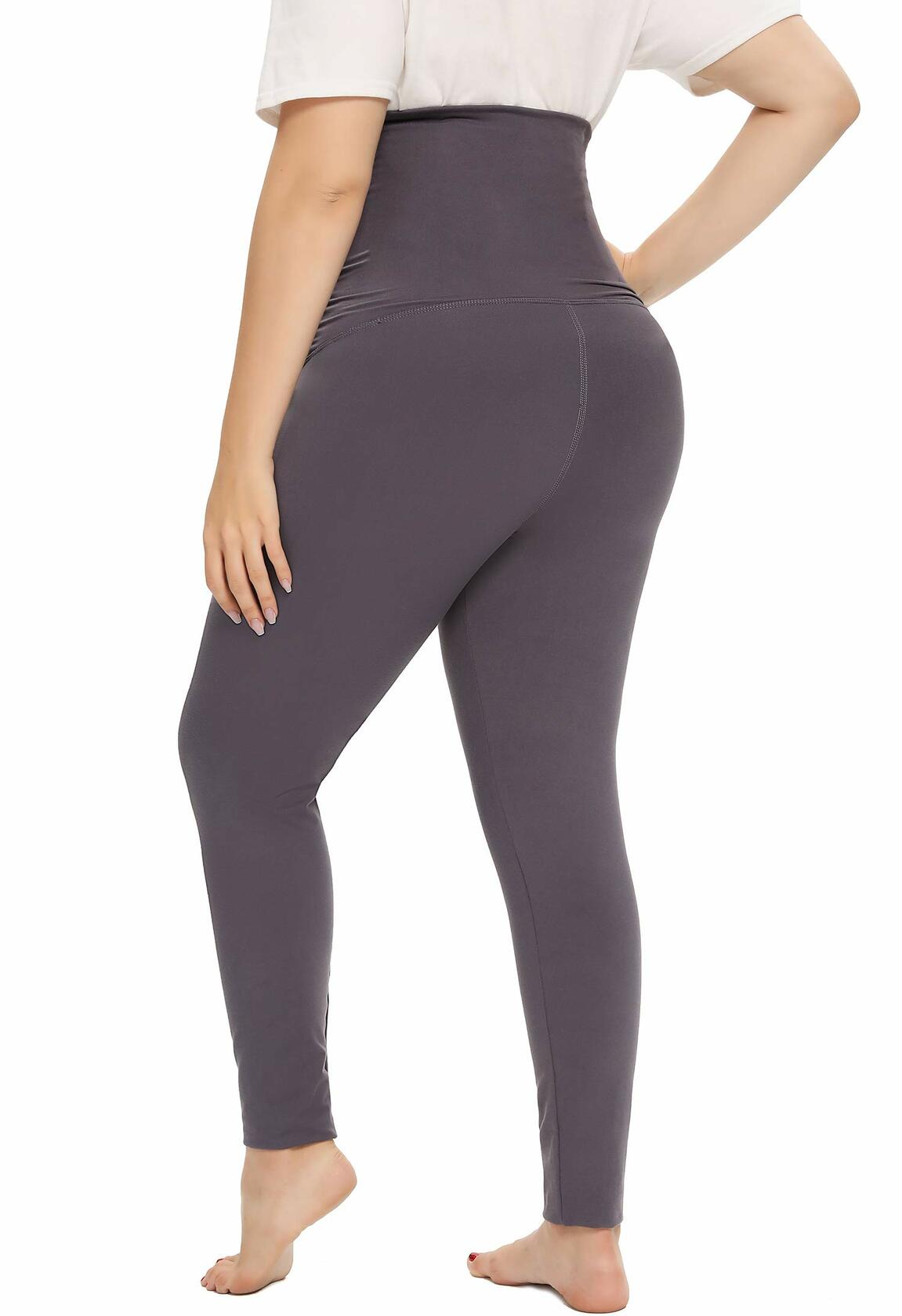 TOUCH LOOM Maternity Leggings High Waist Full Length Pants 2Gray Size XXL