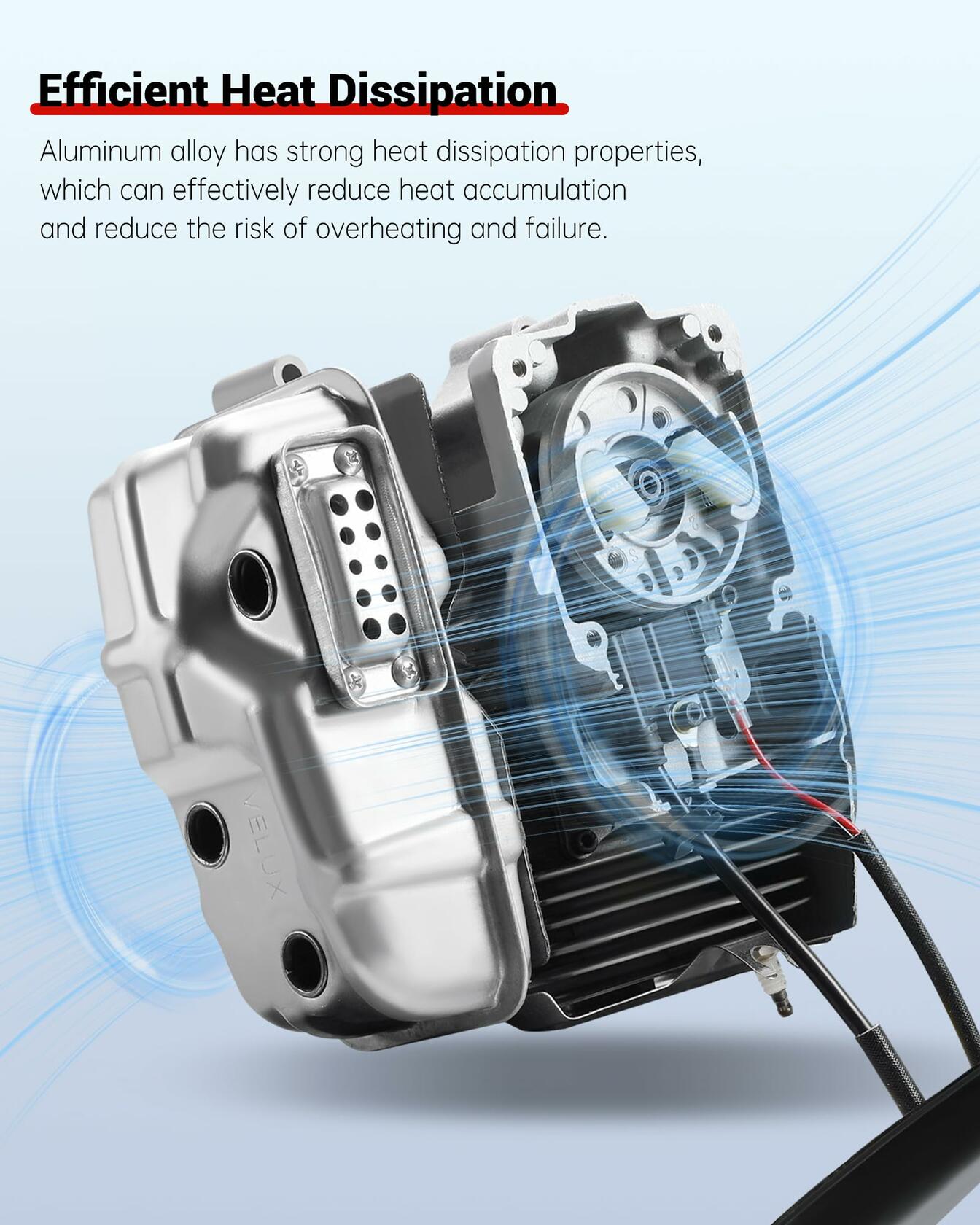 Tofcbye 577424401 Engine Shortblock Assembly for Redmax EBZ8500 Blower Silver