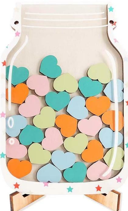 Goodangie00 Magnetic Reward Jar Classroom Board Kids Potty Training Wood Love