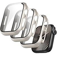 T Tersely 3-Pack Case for Apple Watch S10 42mm w/ HD Screen Protector Star