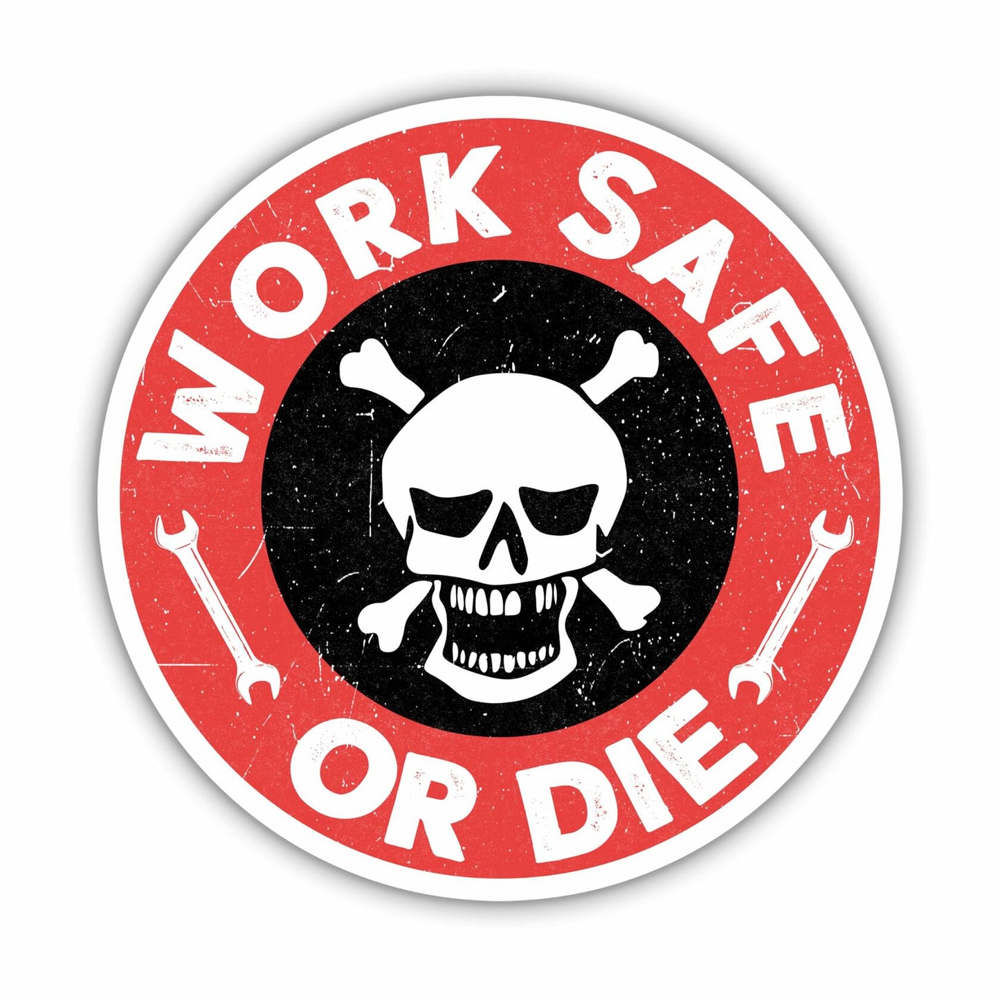 GNAART Work Safe or D*e Lineman Hard Hat Sticker 3 Inch 3Pcs Multi Vinyl