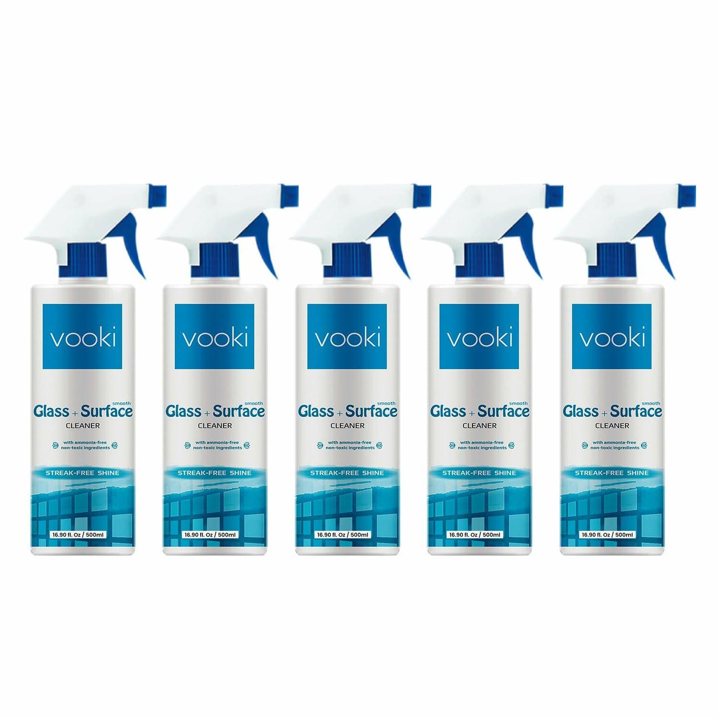 Vooki Ecofriendly Glass Surface Cleaner Spray 500ml Pack of 5