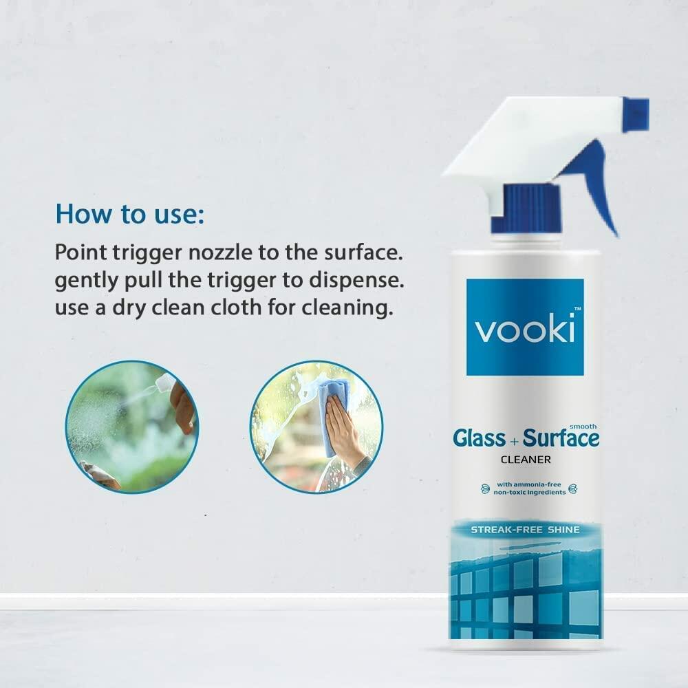 Vooki Ecofriendly Glass Surface Cleaner Spray 500ml Pack of 5