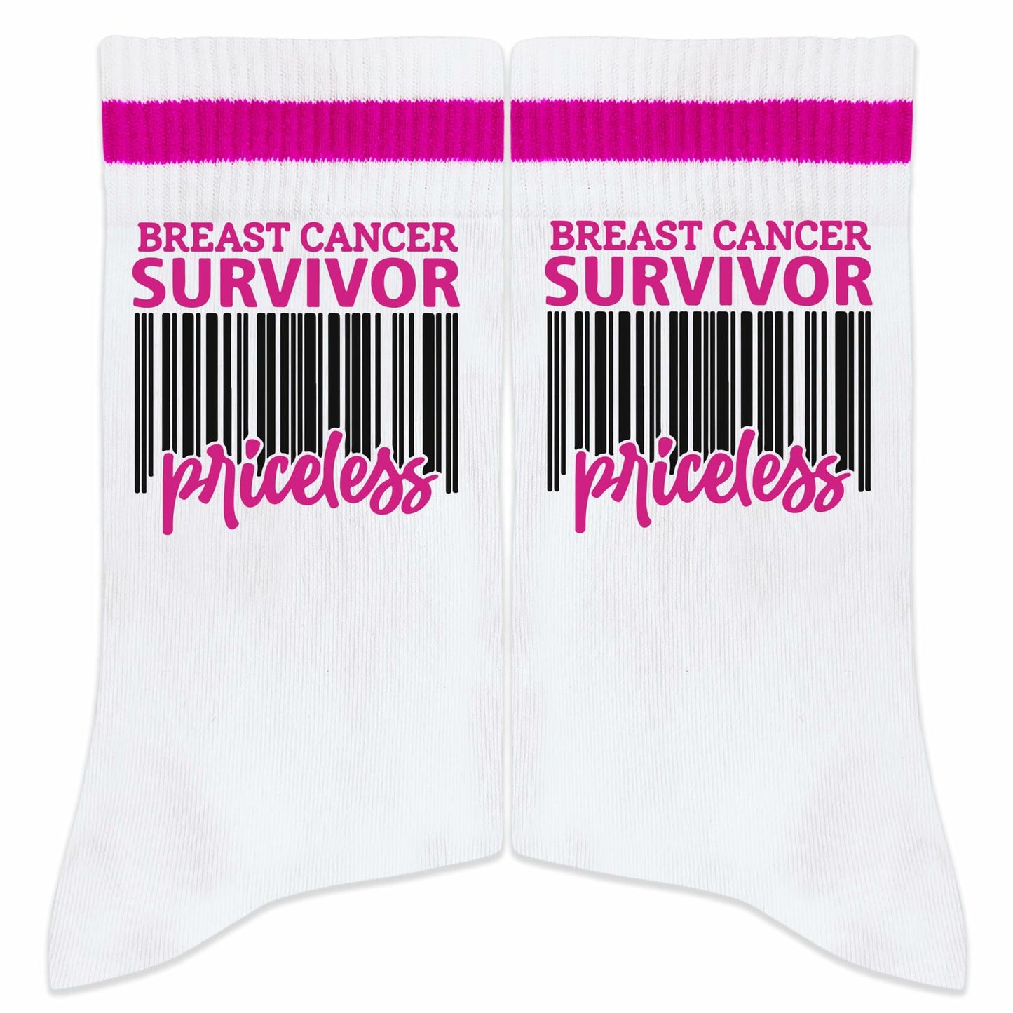 FujLoy Together We Fight Cancer Socks Chemo Awareness Survivor Gift Size 8