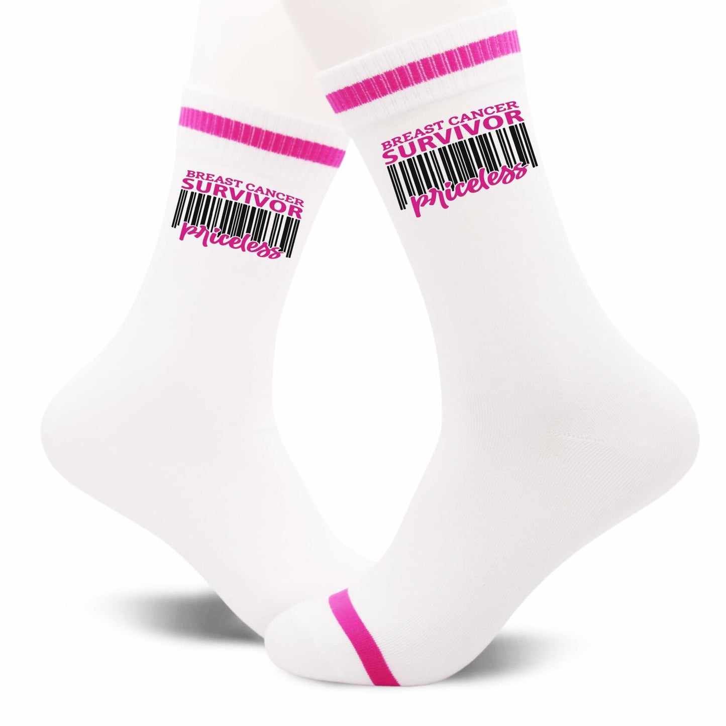 FujLoy Together We Fight Cancer Socks Chemo Awareness Survivor Gift Size 8