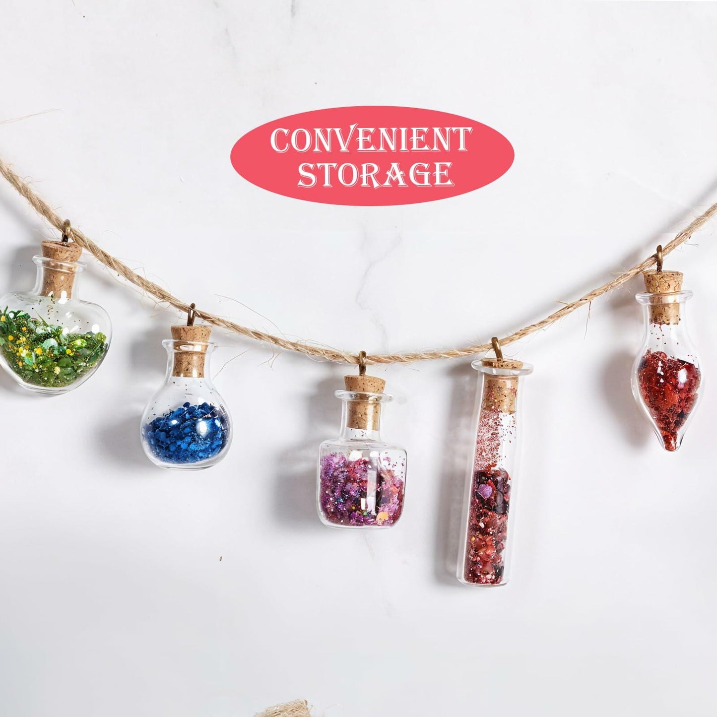 Meyeyaia 70 Pcs Halloween Mini Glass Potion Bottles with Cork Stoppers Set