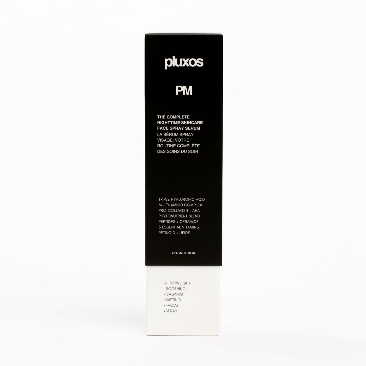 PLUXOS PM Moon Shield Nighttime Skincare Routine Unscented With Hyaluronic Acid