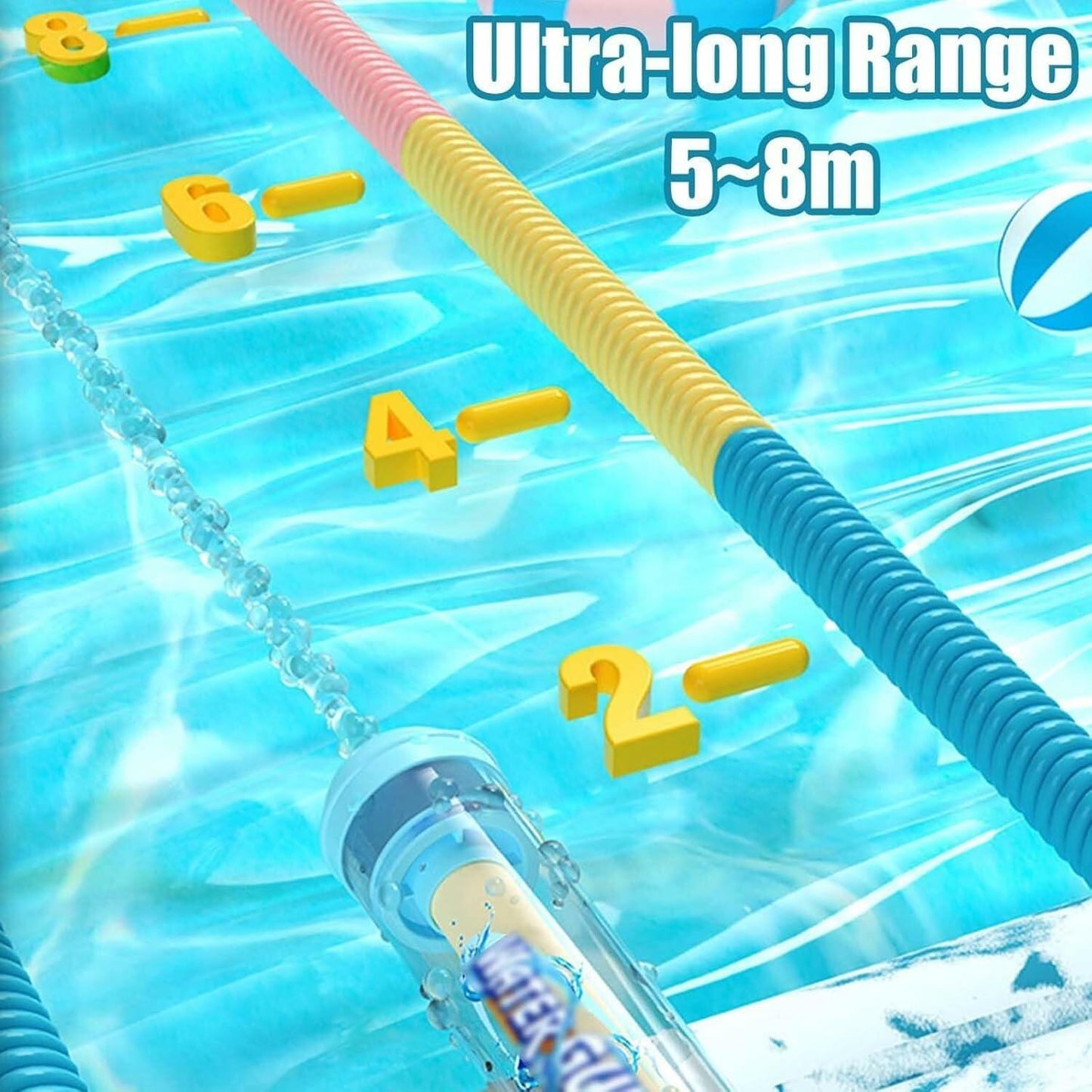 Cithway Firework Water Gun Romantic Style Water Spray Toy 4PCS Multicolor