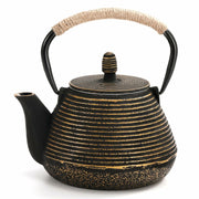 MIDIMORI Cast Iron Teapot Japanese Stovetop Enameled 34oz ANNUAL RING